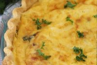 Golden Bacon and Asparagus Quiche