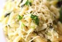 Creamy Garlic Parmesan Orzo