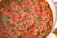 Rich Homestyle Meat Sauce