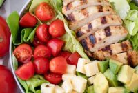 Pesto Ranch Grilled Chicken Salad