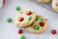 Festive M&M Christmas Cookies
