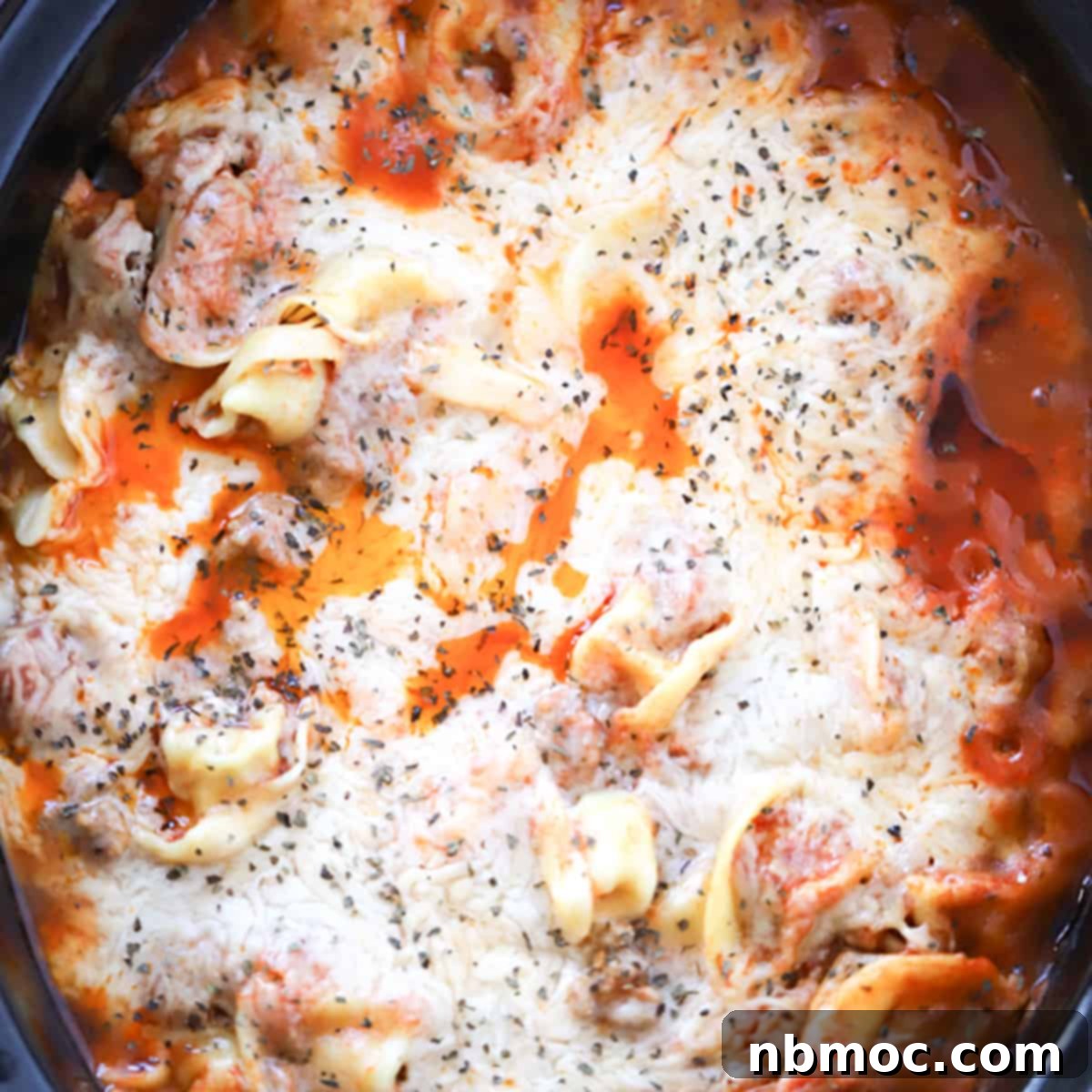Cheesy Slow Cooker Tortellini Bake 1 featured 467