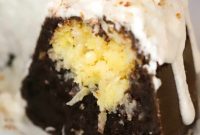 Chocolate Bundt with a Coconut Heart