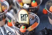 Haunted Earth Pudding Cups