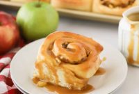 Gooey Caramel Apple Cinnamon Swirls