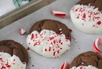 Chocolate Peppermint Kiss Cookies