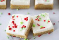 Festive Frosted Cookie Bars