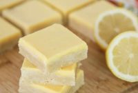 Zesty Lemon Blondie Bars