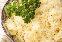 Buttery Garlic Parmesan Rice