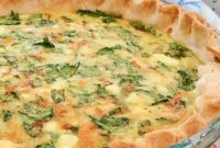 Mediterranean Spinach Feta Quiche