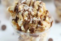 Toasted Coconut Caramel Popcorn