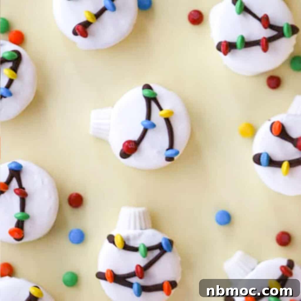 White chocolate dipped Oreos, Christmas chocolate covered Oreos, and other festive white Christmas cookies.