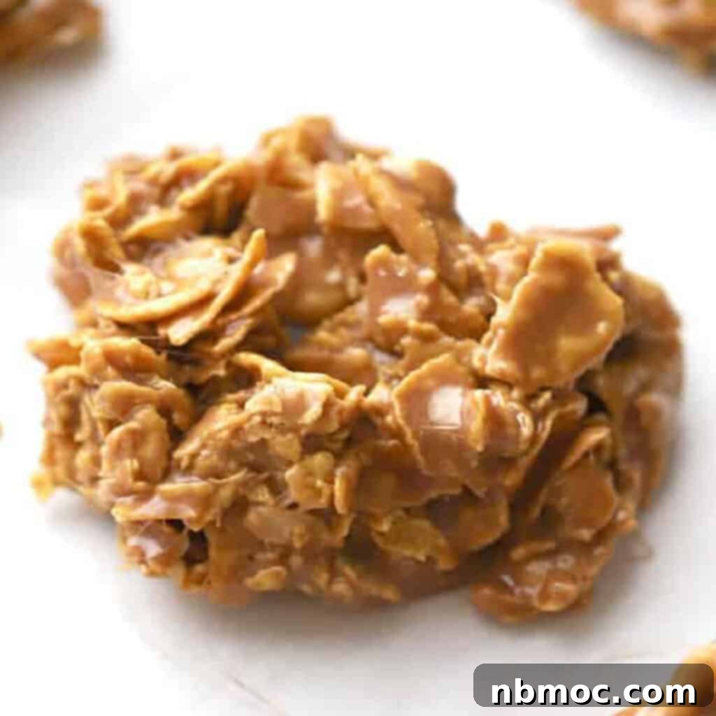 Nutella Cornflake cookies on parchment paper, a delicious cornflake dessert or chocolate cornflake cookie alternative.