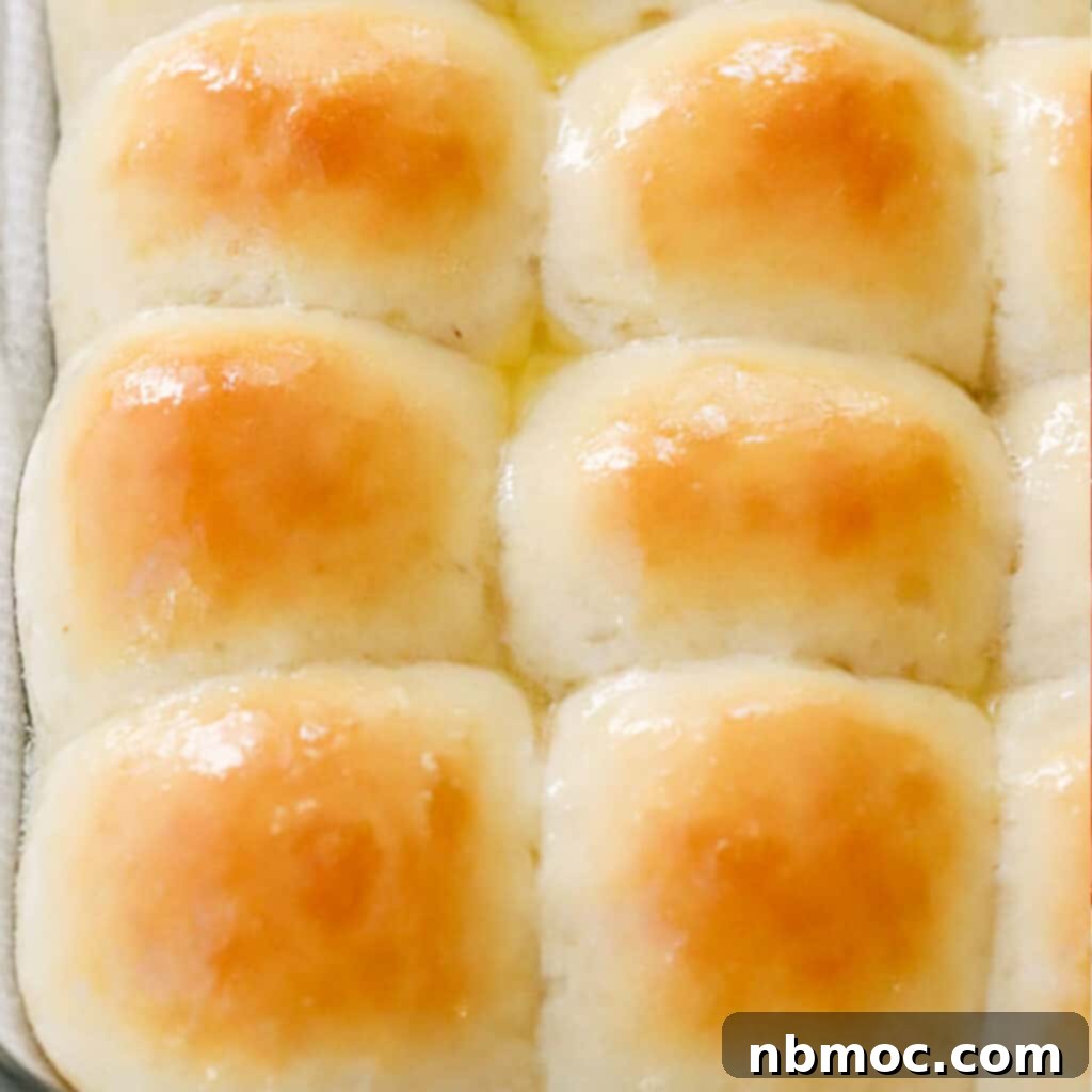 A basket of quick dinner rolls, freshly baked and golden, emphasizing a dinner rolls recipe made in just 30 minutes.