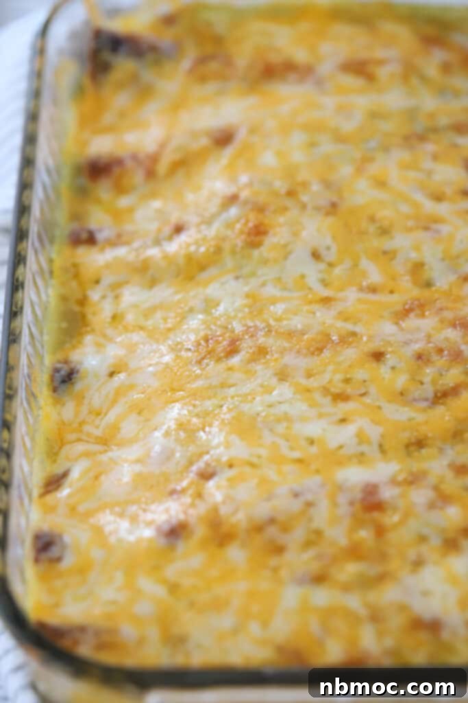 Ultimate Green Chile Chicken Enchiladas 5 Green chicken enchiladas Recipe in a glass baking dish.