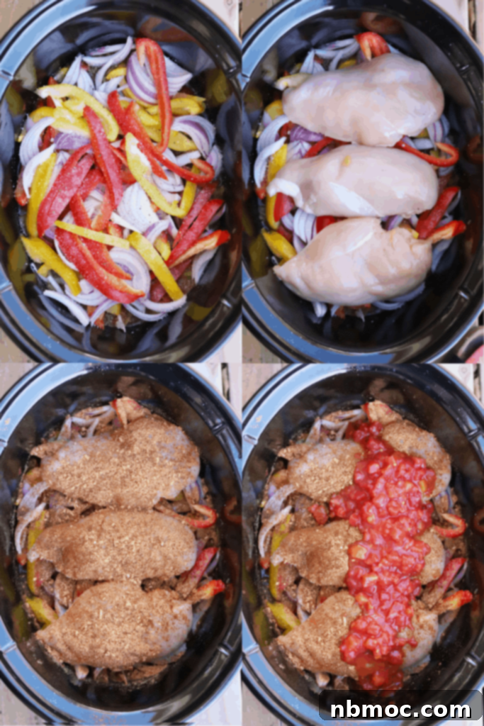 how to make slow cooker fajita chicken recipe