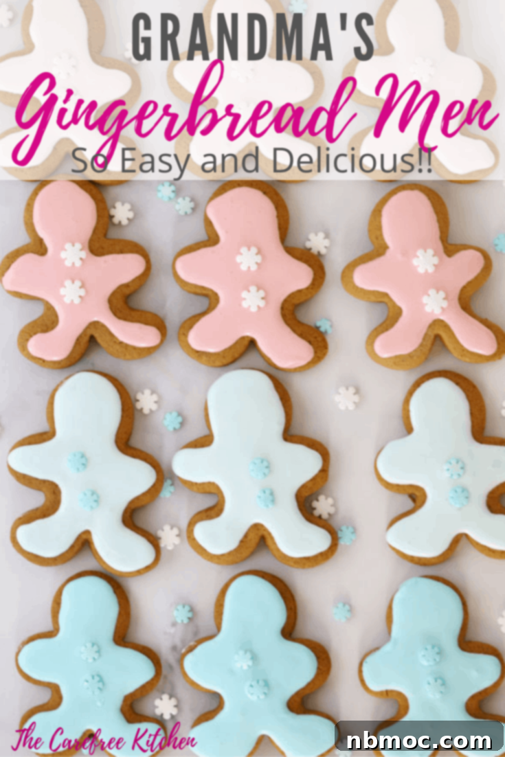 Perfectly Spiced Gingerbread Men 6 Pinterest pin for Grandma's Gingerbread Men