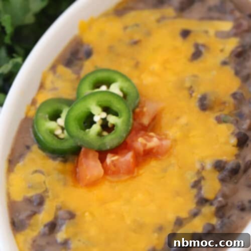 refried black beans