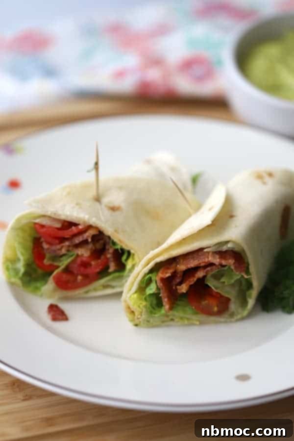 Wedge Salad Wrap with Hemp Oil Aioli - A delicious and easy summer meal or lunch