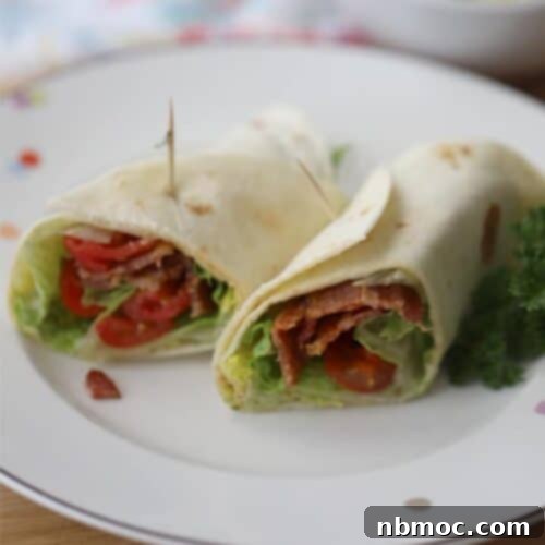 Wedge salad in a wrap with hemp oil dressing