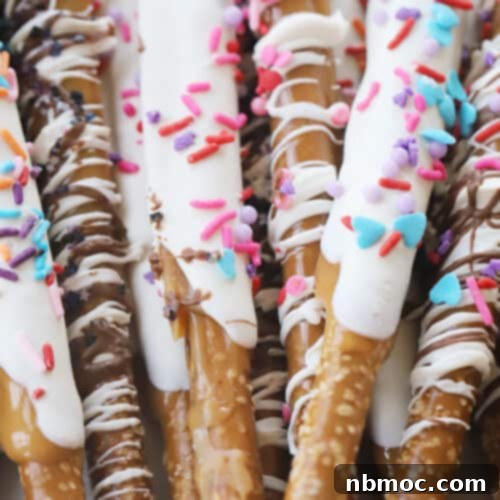 Delicious Chocolate Caramel Pretzel Rods