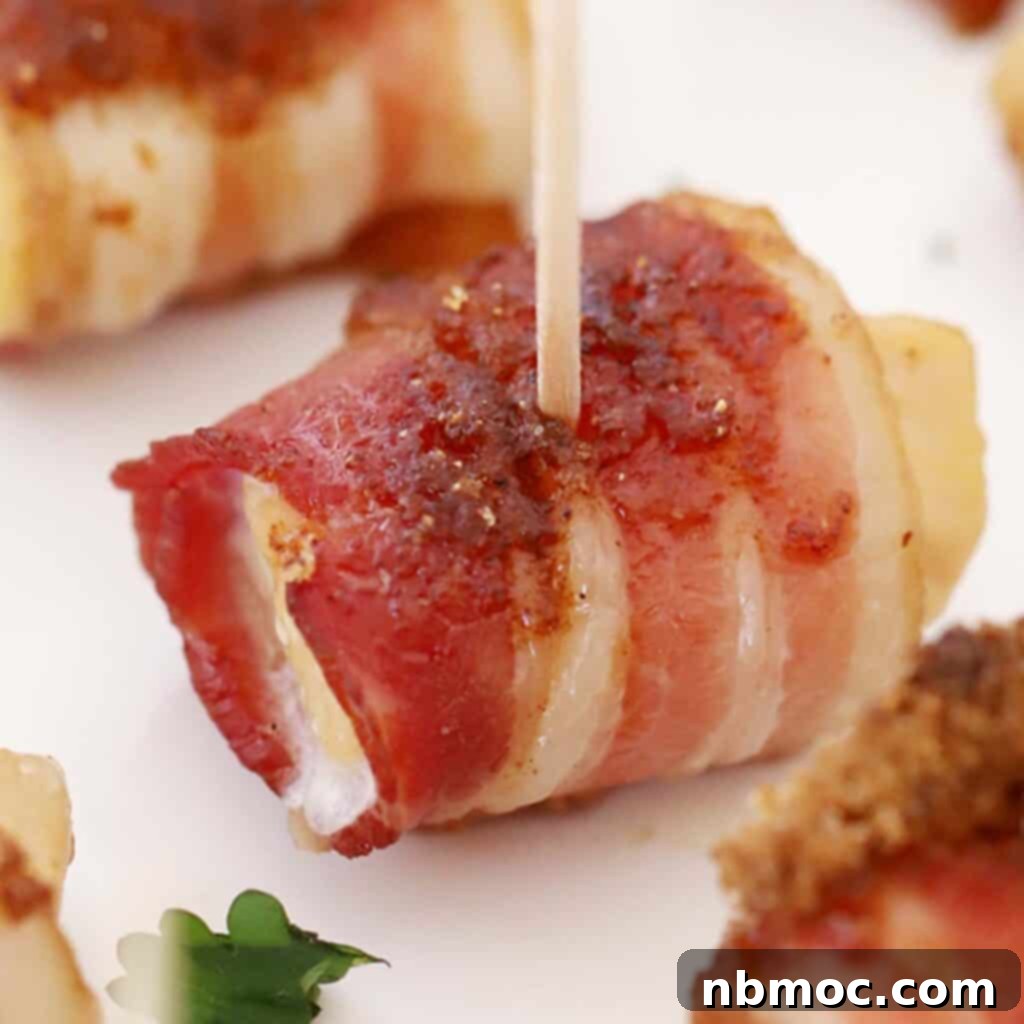 bacon wrapped chicken bites, easy game day appetizer recipe