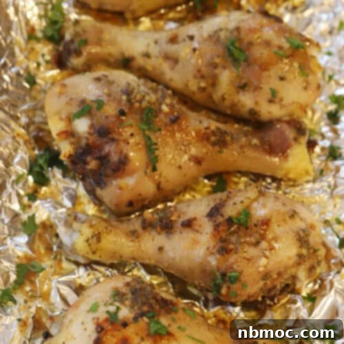 Golden Garlic Butter Drumsticks 7 Baked Garlic Butter Chicken Drumsticks