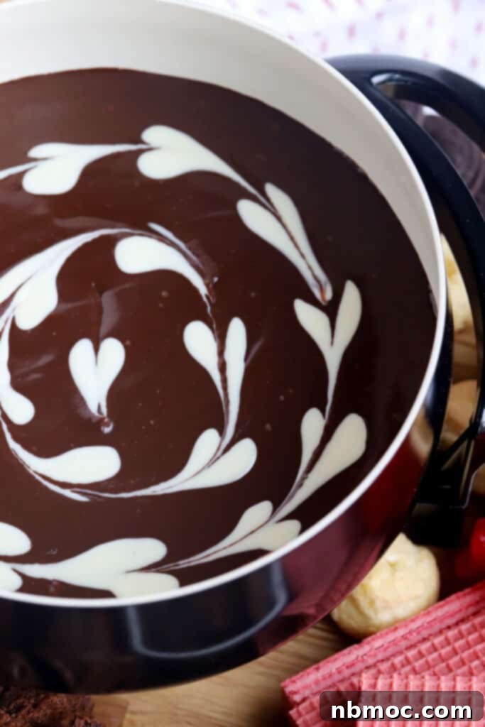 Chocolate Bliss Melt 2 how to make chocolate fondue recipe