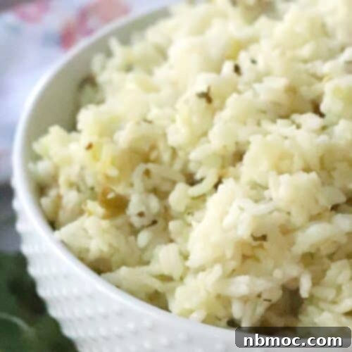 Lime rice, or as many call it, cilantro lime rice. Perfect as a side dish, in a taco, salad, or burrito