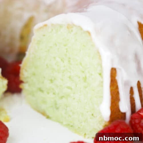 Verdant Lime Crown 6 lime bundt cake recipe, served with a lime bundt cake icing.