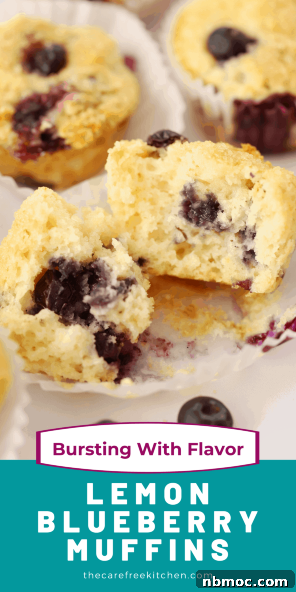 Sunshine Berry Muffins 7 Lemon blueberry muffins with sugar crusted top, perfect for breakfast or dessert.