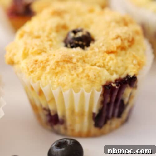Sunshine Berry Muffins 6 Delicious lemon blueberry muffins, a perfect easy breakfast treat