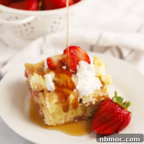 strawberry french toast bake