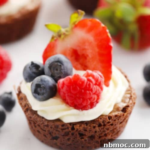 Chocolate Fudge Poppers 5 How to make mini brownie cheesecake bites