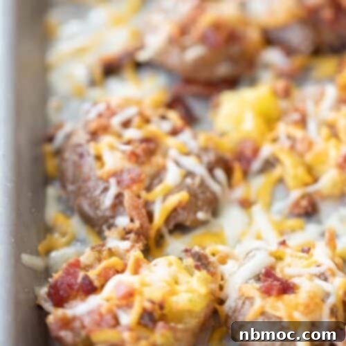 smashed potatoes recipe on a baking dish