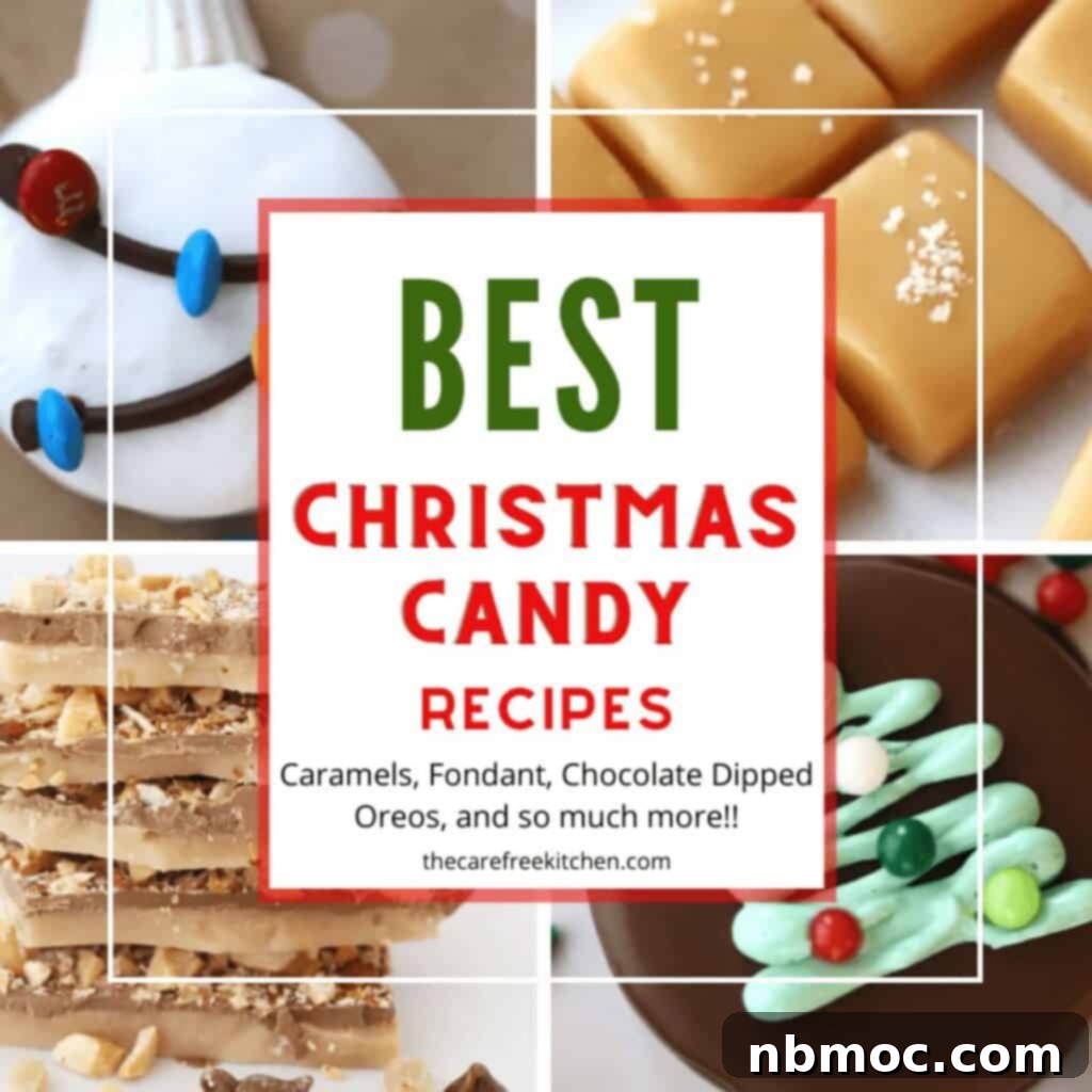A vibrant collection of festive Christmas Candy Recipes, perfect for holiday gifting.