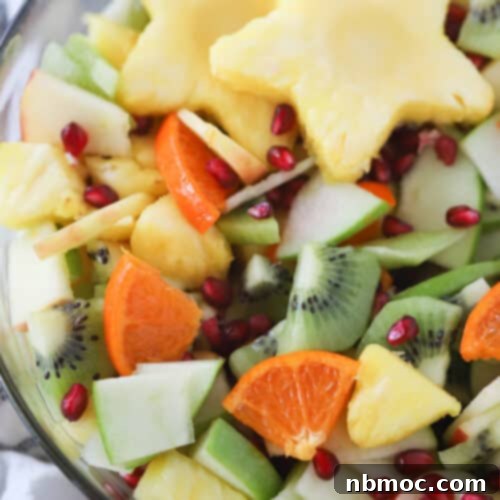 fruit salad with fruit glaze