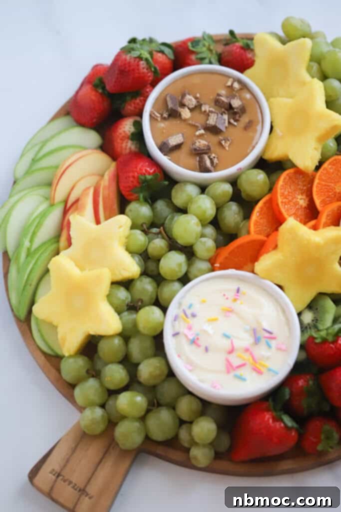 how to make a fruit tray with fruit dip