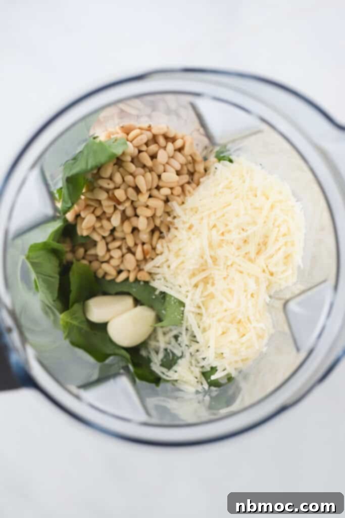 How to make your own pesto in a blender. 