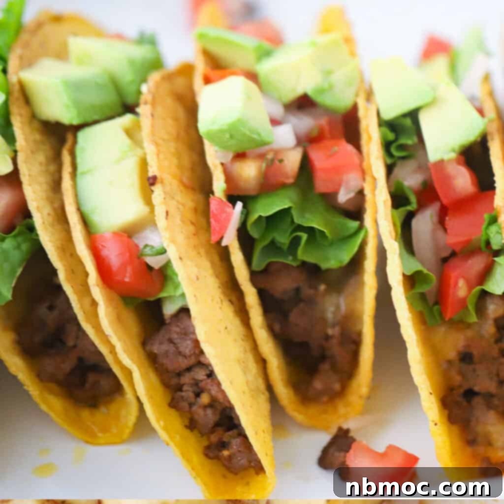 taco bar, easy ground beef taco recipe