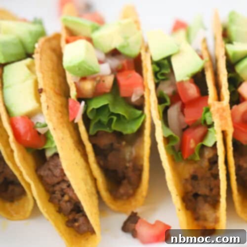 taco bar, easy ground beef taco recipe