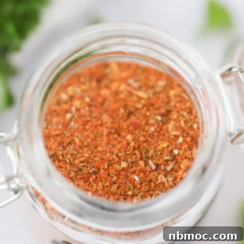 taco seasoning in a jar.