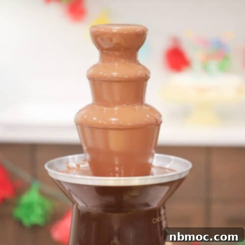 Decadent Chocolate Cascade 6 Chocolate fountain recipe, how to do a chocolate fountain