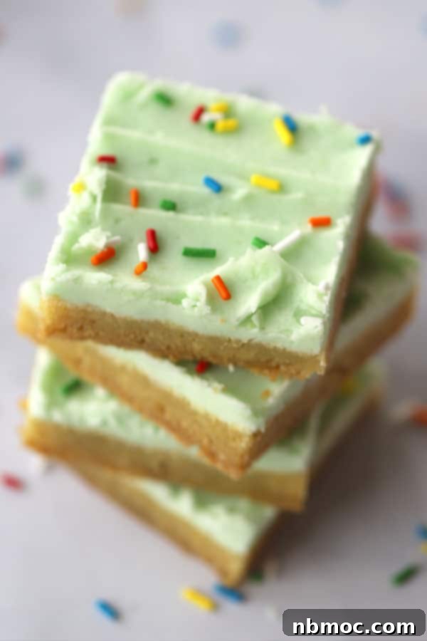 Lime Sugar Cookie Bars with Coconut Lime Frosting