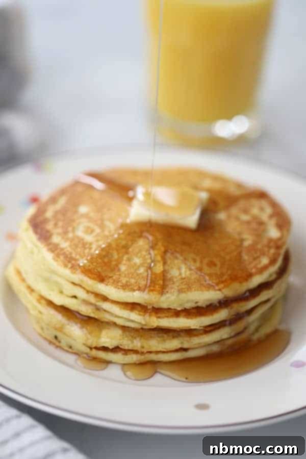 homemade einkorn pancakes