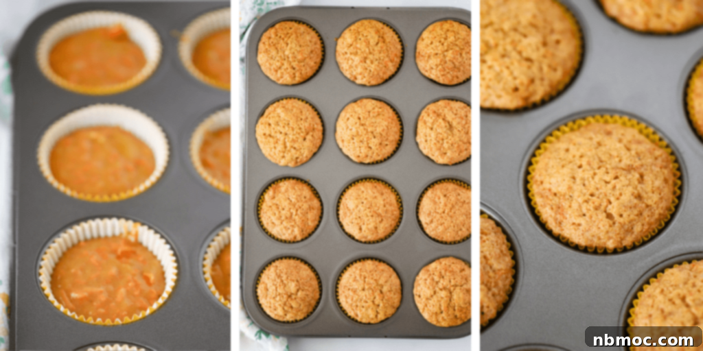 How to make carrot cake cupcakes in  muffin pans.