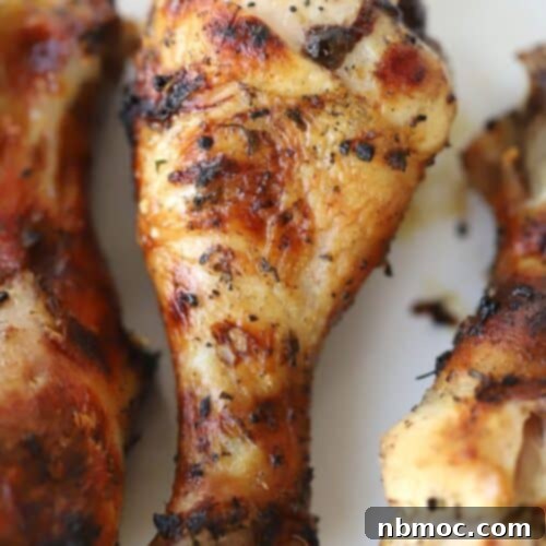 Mediterranean grilled chicken on a white plate, chicken drumstick marinade for bbq