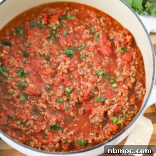 Rich Homestyle Meat Sauce 6 meat sauce pasta recipe, meat pasta sauce.