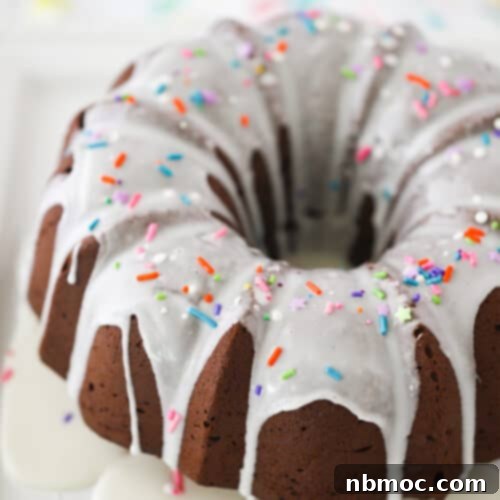 Decadent Chocolate Pound Cake 6 A delicious recipe for chocolate pound cake, a truly irresistible chocolate pound cake.