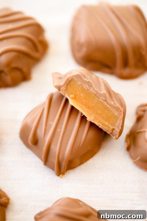 21+ Decadent Caramel Dessert Recipes 12 Exquisitely crafted chocolate-covered caramels, topped with a delicate sprinkle of sea salt.